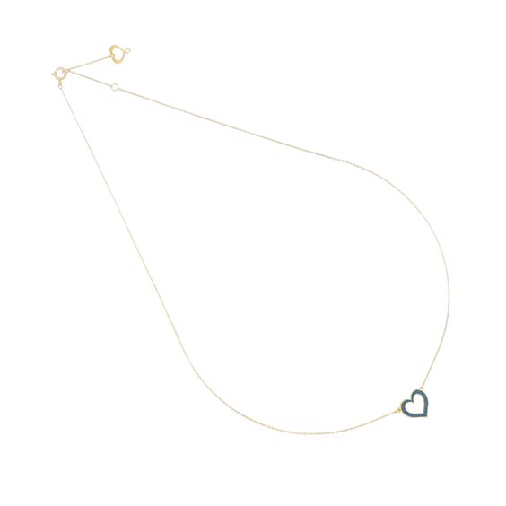 Collana Maman et Sophie Donna Polvere Blu in Oro giallo GCSSO2TR6 - GCSSO2TR6